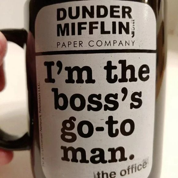 Dunder Mifflin Go-To Man Cup Mug The Office - Picture 2 of 7